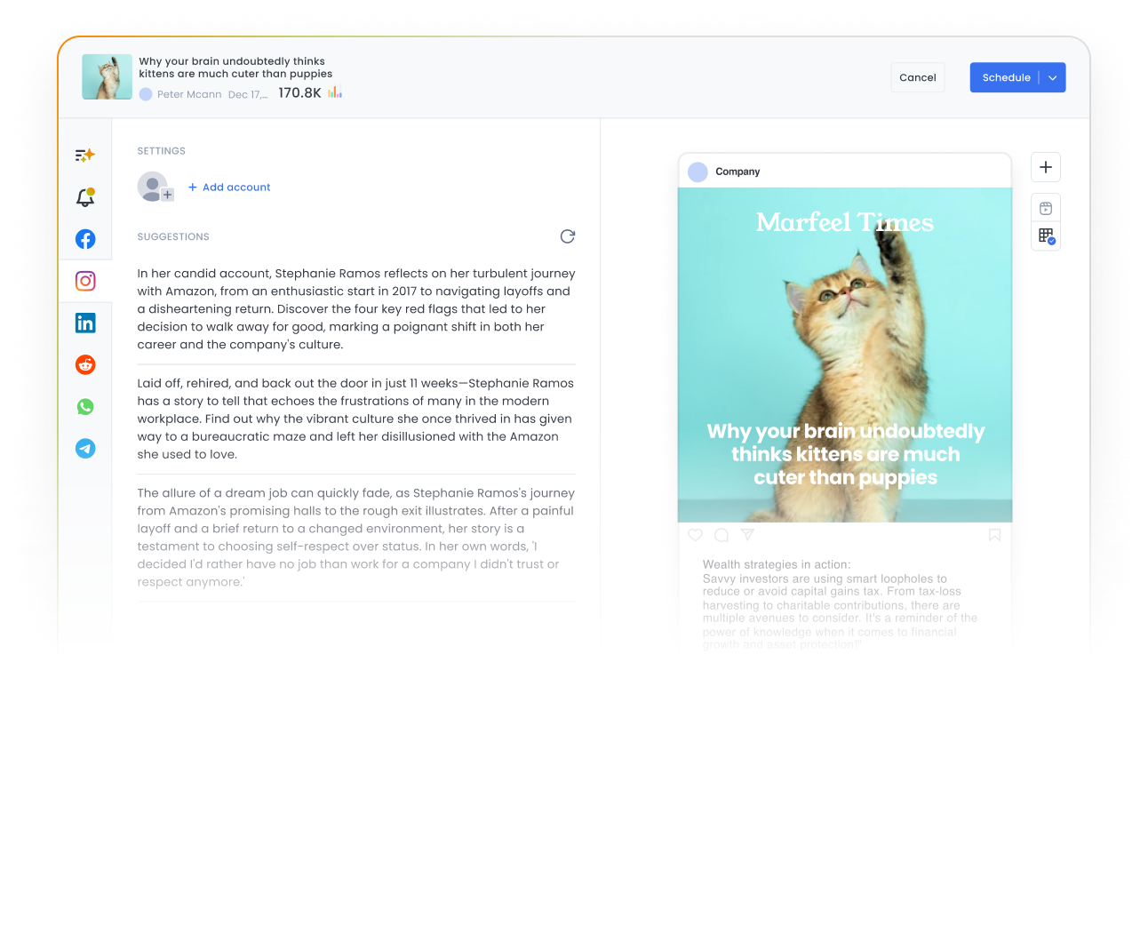 Marfeel Amplify - Holistic distribution