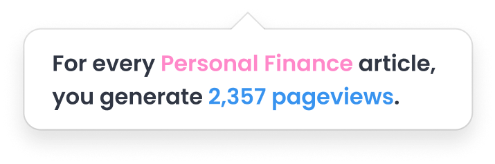 Marfeel Reporting - Insights tooltip